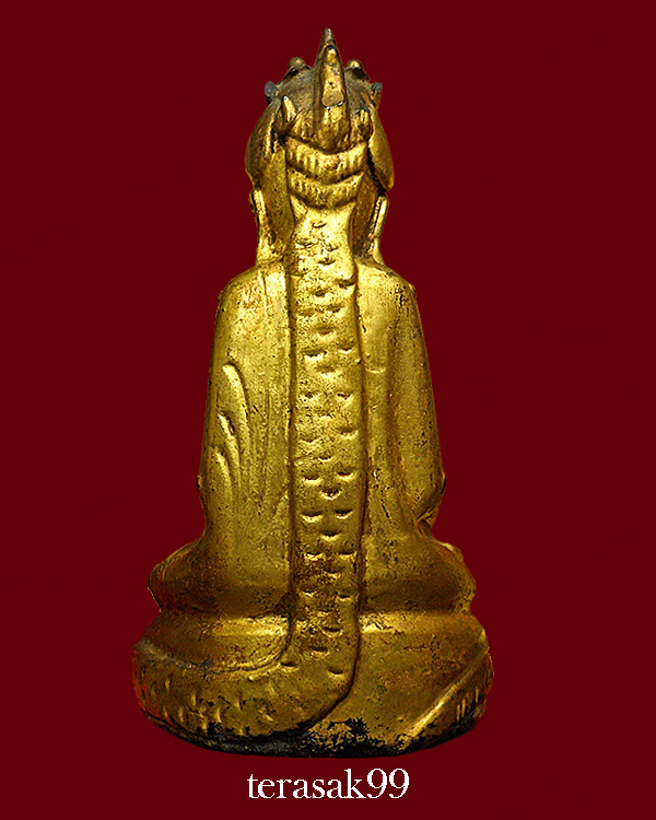 พระบัวเข็ม พิมพ์ปรกพญานาค รักทองเก่าสวยๆ