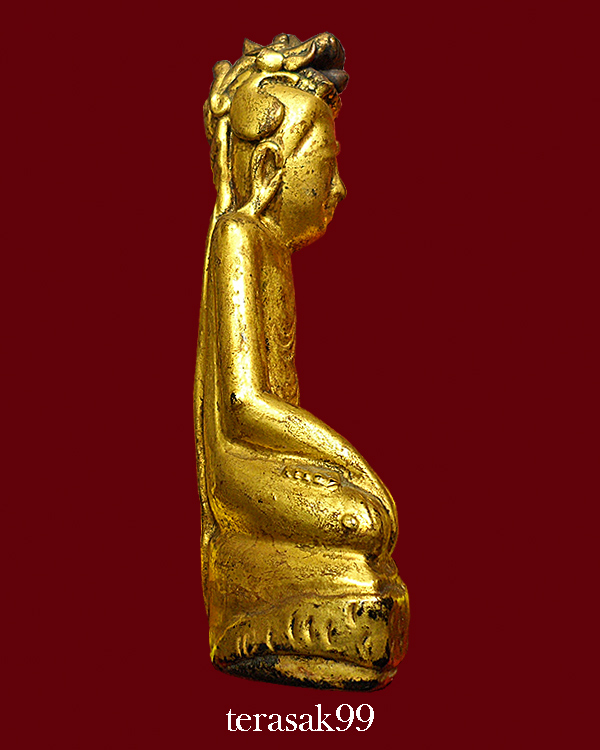 พระบัวเข็ม พิมพ์ปรกพญานาค รักทองเก่าสวยๆ