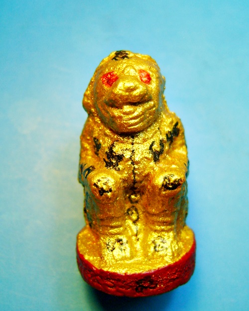 หนุมานชมภูนุช หลวงปู่หมุน ปลุกเสก รุ่นพระเจ้าห้าพระองค์ 5พิธีใหญ่ 2543 ทาทองฐานแดงตะกรุดทองคำ