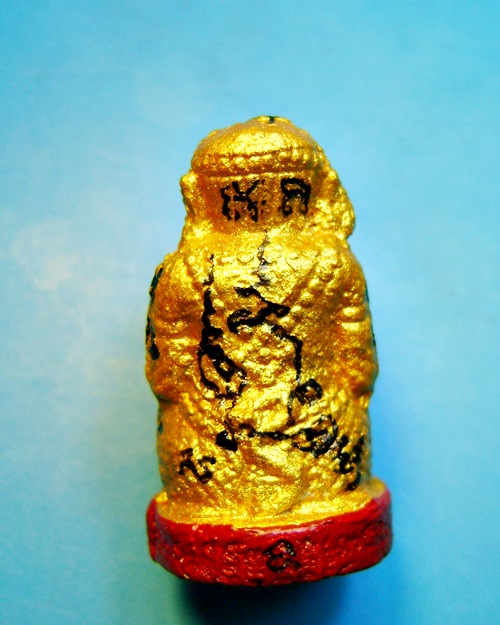 หนุมานชมภูนุช หลวงปู่หมุน ปลุกเสก รุ่นพระเจ้าห้าพระองค์ 5พิธีใหญ่ 2543 ทาทองฐานแดงตะกรุดทองคำ