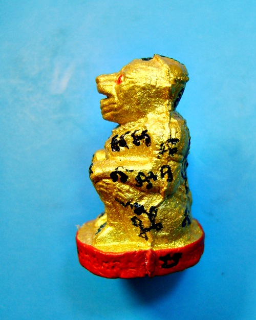 หนุมานชมภูนุช หลวงปู่หมุน ปลุกเสก รุ่นพระเจ้าห้าพระองค์ 5พิธีใหญ่ 2543 ทาทองฐานแดงตะกรุดทองคำ