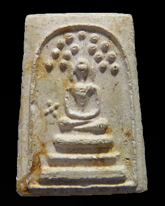 พระสมเด็จปรกโพธิ์ เจ้าคุณเที่ยง วัดระฆังฯ กรุงเทพฯ พิมพ์ข้างดาวซึ่งเป็นเอกลักษณ์พระสมเด็จ 