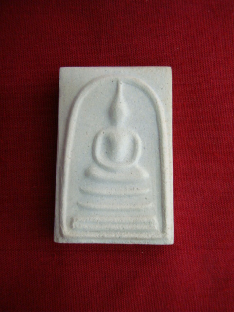 พระสมเด็จ วัดอินทร์ บางขุนพรหม พิมพ์เส้นด้าย เนื้อผง ปี๔๐