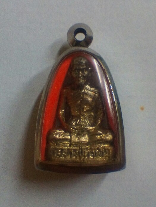 รูปหล่อหลวงปู่คำพันธ์ วัดธาตุมหาชัย รุ่นมหาชัยมงคล พิมพ์ใหญ่ เนื้อเงิน ปี2535