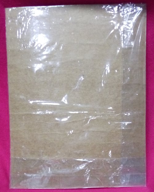 ใบโพธิ์ขนาดใหญ่ (5.5x9นิ้ว) ติดรูปสี 1นิ้ว ปี32 หลวงพ่อแช่ม วัดดอนยายหอม จ.นครปฐม