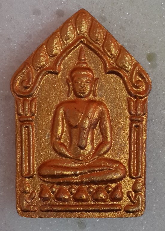 พระขุนแผนพรายกุมาร ผ้าป่าหลวงพ่อสาคร พิมพ์ใหญ่ เนื้อชมพู่ หลังตะกรุดเงินคู่ ปี46 บล็อคแรก