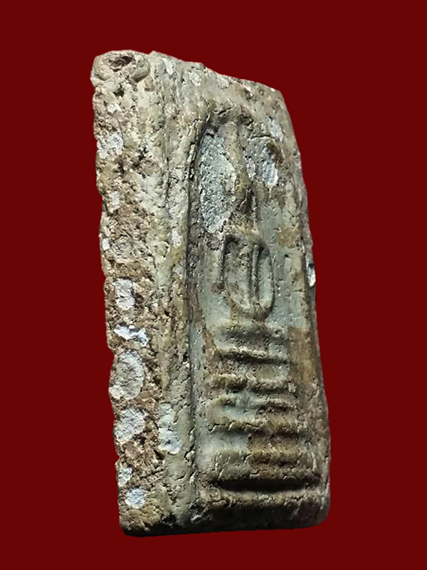 พระสมเด็จหลวงปู่ลำภู  พิมพ์ฐานคู่ วัดใหม่อมตรส บางขุนพรหม กทม.+ บัตรรับรองพระแท้