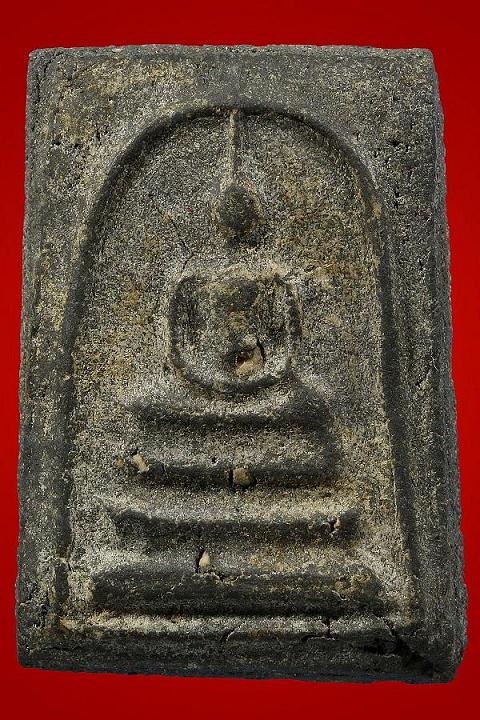 สมเด็จหลวงปู่ลำภูวัดใหม่อมตรสพิมพ์ทะลุซุ้มเนื้อผงใบลาน