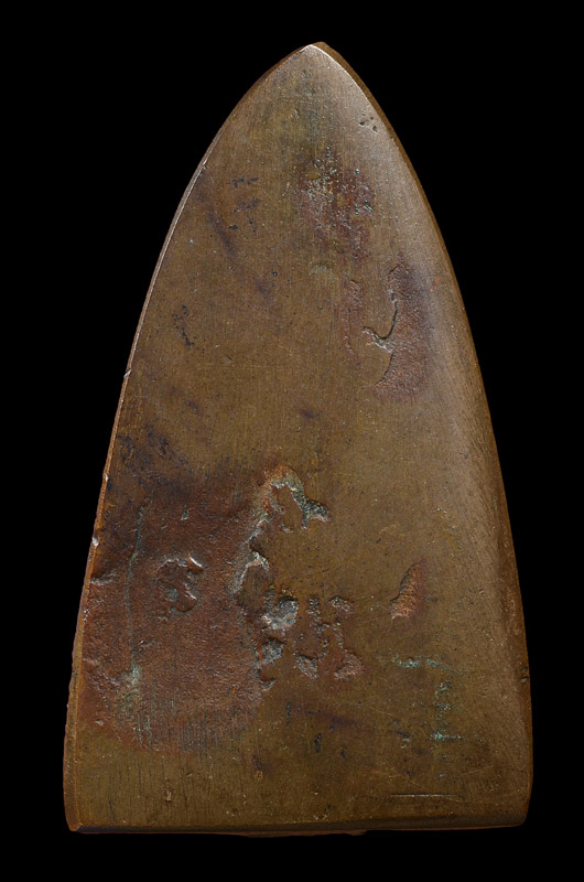 หลวงพ่อทวด วัดช้างให้ พิมพ์เตารีใหญ่A(นิยม)เนื้อโลหะผสม ปี2505