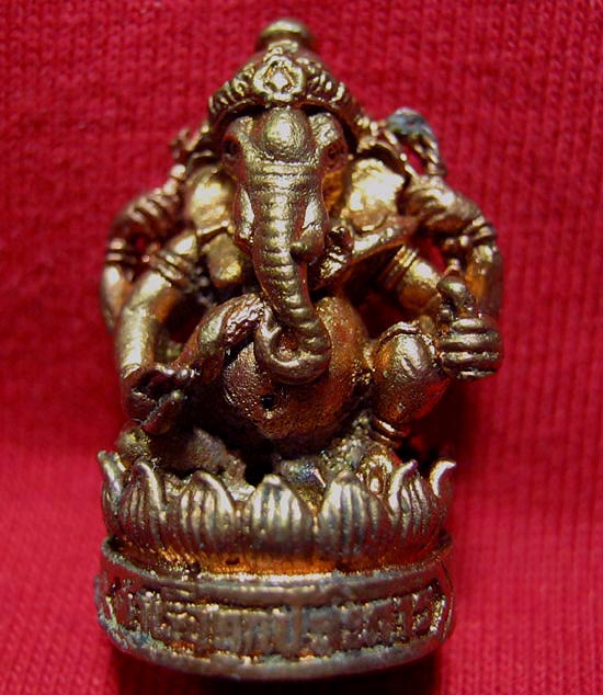 พระพิฆเนศคีรีบัญชร หลวปู่ผาด ปลุกเสกเดี่ยว เนื้อทองแดง พิมพ์ใหญ่ มูลนิธิหลวงปู่ทิมจัดสร้าง