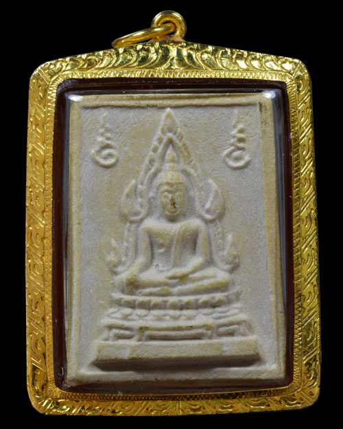 พระคำข้าว รุ่น2 บล็อกพระบาทขีด หลวงพ่อฤาษีลิงดำ วัดท่าซุง จ.อุทัยธานี+ใบกำกับเดิม+เลี่ยมทอง+บัตร