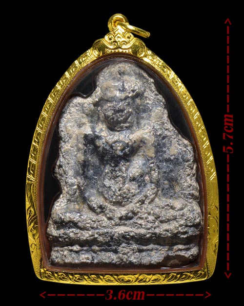 พระยอดขุนพล กรุปราสาทตาพรหม ประเทศกัมพูชา เนื้อตะกั่วสนิมแดง+เลี่ยมทองหนาหนา4.5กรัม+บัตรรับรองครับ