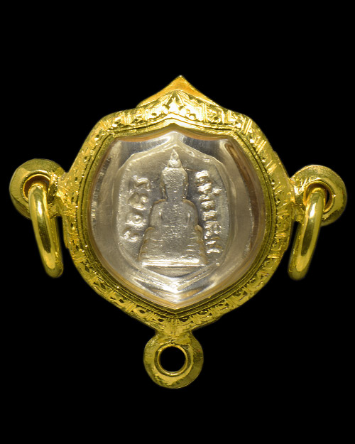 หัวแหวนตัด2509 หลังแบบ หลวงพ่อโสธร จ.ฉะเชิงเทรา เนื้ออัลปาก้า สภาพสวย+ตลับทองคำ3ห่วง11.53กรัมครับ