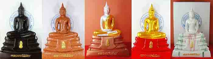***ยกชุด 5 องค์***พระบูชา พระพุทธโสธรเนื้อเรซิ่นเหล็กน้ำพี้+เนื้อกระเบื้องหลังคาโบส์ถ+เนื้อเรซิ่นสีส