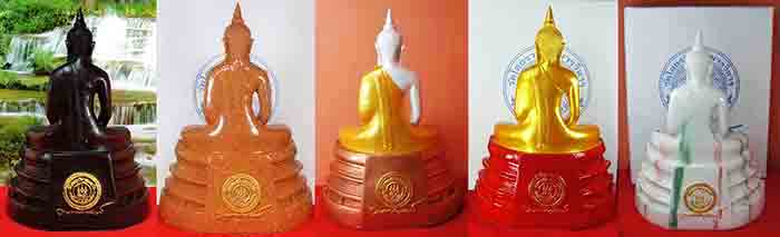 ***ยกชุด 5 องค์***พระบูชา พระพุทธโสธรเนื้อเรซิ่นเหล็กน้ำพี้+เนื้อกระเบื้องหลังคาโบส์ถ+เนื้อเรซิ่นสีส