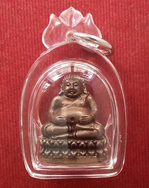 พระสังกัจจาย 7รอบเนื้อนวะ หลวงปู่ทิม วัดพระขาว ปี40 ตอกโค๊ตด้านหลัง,หมายเลข2930ใต้ฐาน..เคาะเดียวแดง.