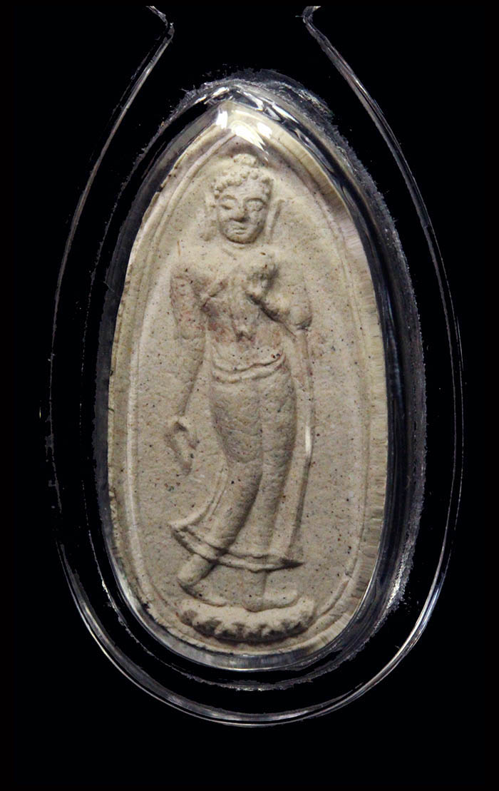 พระทุ่งเศรษฐีหลวงพ่อสาคร หลังยันต์นะเศรษฐี เนื้อขาว ปี2530(12)