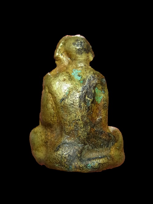 รูปหล่อหลวงพ่อเขียน รุ่นเถ้าแก่หอเตี๊ยะ ปี 2499 เนื้อทองผสม วัดสำนักขุนเณร จ.พิจิตร