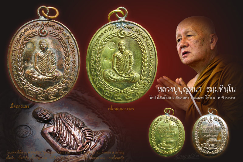 เหรียญหลวงปู่บุญหนา ธมมฺทินโน รุ่นเมตตาให้ลาภ (19)