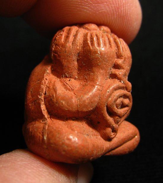 พระปิดตาเนื้อผงชมพูนุชก้นอุดเทียนชัย หลวงปู่หมุน ออกวัดซับลำใย 2543 #8