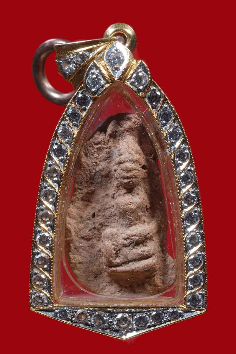 พระกรุวัดถ้ำเสือ พิมพ์หน้าแก่ นิยมสุด กรุเก่า จังหวัด สุพรรณบุรี สภาพสวยแชมป์ เดิมๆ ไม่ผ่านการใชังาน