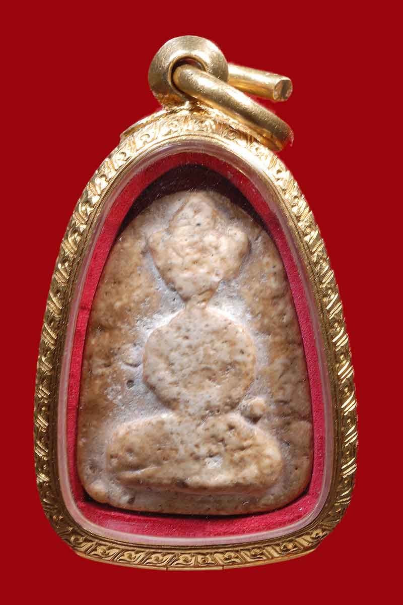 พระกรุวัดพลับ พิมพ์ตุ๊กตาใหญ่ นิยม+ตลับทองหนัก 16.5 G +ใบรับรอง