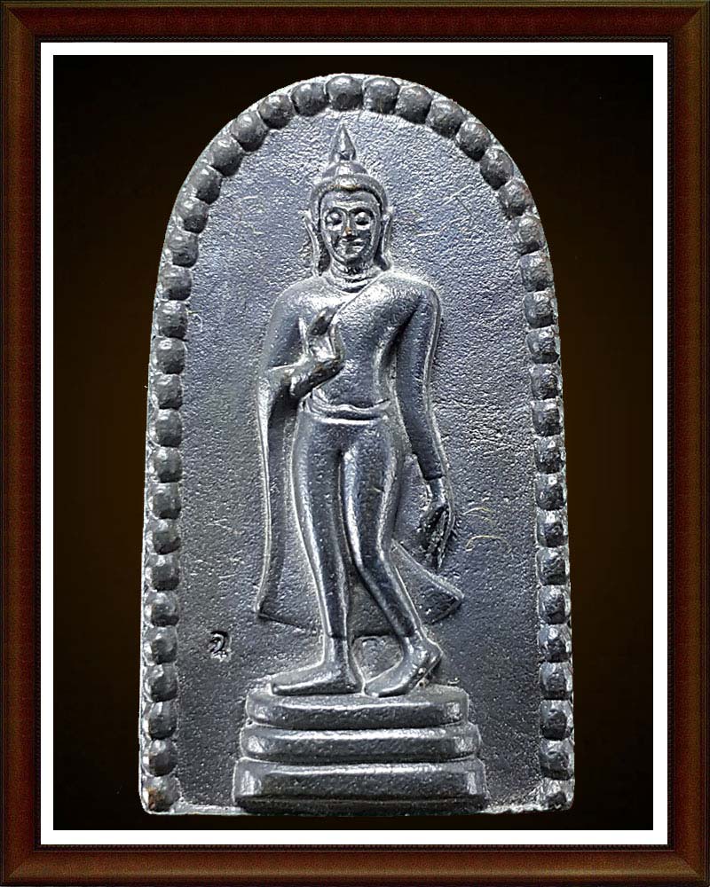 เหรียญหล่อพระลีลาอัฎฐารส เนื้อนวโลหะ (2)