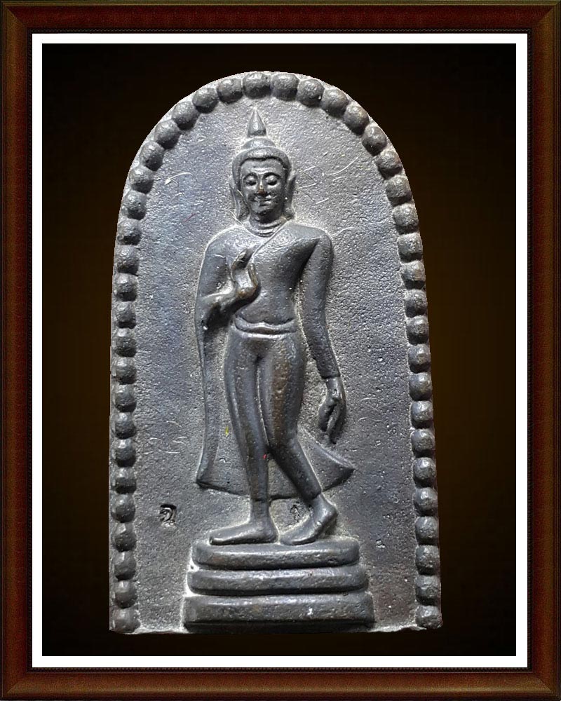 เหรียญหล่อพระลีลาอัฎฐารส เนื้อนวโลหะ (4)