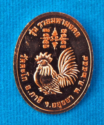 เหรียญรวยมหามงคล บล็อกแรก เนื้อทองแดงนอก หลวงพ่อรวย วัดตะโก #3