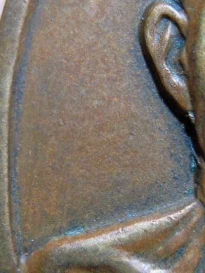 เหรียญหน้าตรงท่านเจ้าคุณนรฯ ปี 2513 บล็อคนิยม เนื้อทองแดง วัดเทพศิรินทร์ กรุงเทพฯ 