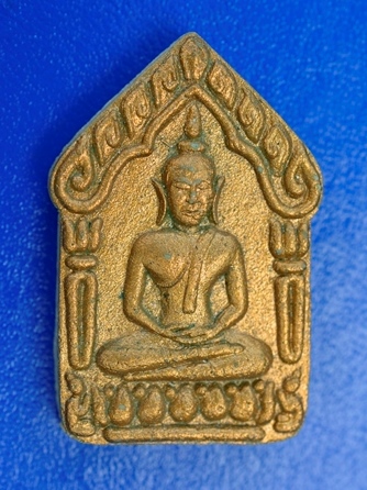 พระขุนแผนพรายกุมาร รุ่น 122 ปี หลวงปู่ทิม วัดละหารไร่ จ.ระยอง พิมพ์ใหญ่ หลังฝังตระกรุดสาริกา 2  ดอก