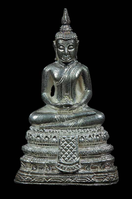 พระกริ่ง อนุสรณ์ 122 ปี วัดระฆังโฆสิตาราม พ.ศ. 2537 เนื้อเงิน พร้อมกล่องเดิม