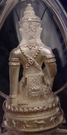 รูปหล่อกริ่ง จตุคามรุ่น เฉลิมพระเกียรติ ปี 48 เนื้อเงิน เลข1 66 เคาะเดียว