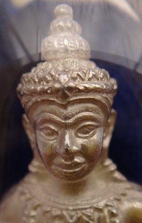 รูปหล่อกริ่ง จตุคามรุ่น เฉลิมพระเกียรติ ปี 48 เนื้อเงิน เลข1 66 เคาะเดียว