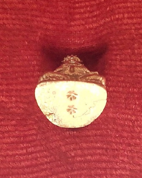 พระสังกัจจายลอยองค์ พิมพ์เล็ก เนื้อทองแดงกะไหล่ทอง หลวงพ่อแพ วัดพิกุลทอง ปี18 ตอก2โค๊ต.เคาะเดียวแดง.