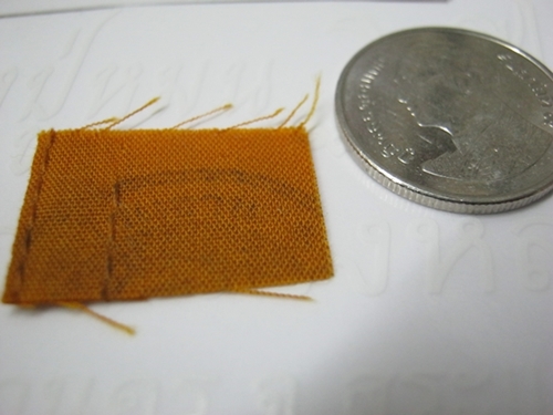 (เคาะเดียว) จีวร หลวงปู่หมุน ปั้มตรายาง วัดบ้านจาน