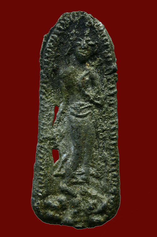 พระลีลาสุพรรณบุรีสองหน้า  เนื้อชินจ.สุพรรณบุรี พระติดหน้าตา มิติคม ชัด ลึก สภาพสวยสุดสุด