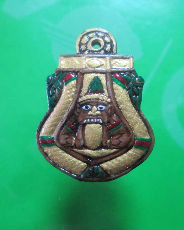 พระราหูกะลาแกะ หลวงปู่ทิม วัดพระขาว จ.อยุธยา มีจารเดิมลงสี สวย..2