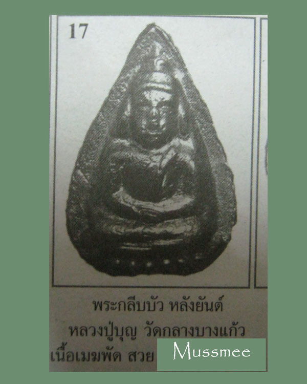 พระกลีบบัวเนื้อเมฆพัต หลวงปู่บุญ วัดกลางบางแก้ว ### เคาะเดียว ### พระสวยยยยยยยยยยยยยยยยย 