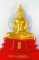 พระบูชา พระพุทธโสธรเนื้อเรซิ่นองค์ทองฐานแดง ใต้ฐานปั๊มยันต์พร้อมกล่องตราวัดบรรจุเดิมๆครับ