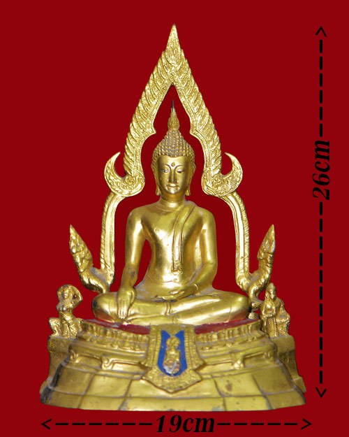 พระบูชา5นิ้ว ลงรักปิดทอง หลวงพ่อพระพุทธชินราช จ.พิษณุโลก ถอดซุ้มได้