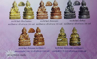 พระชัยวัฒน์ชินบัญชร ปี52 หลวงพ่อสาคร วัดหนองกลับ ตอกโค๊ตเลข 3