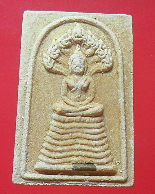 พระสมเด็จนาคปรก ๗ เศียร หลังรูปเหมือนหลวงพ่อแพ วัดพิกุลทอง จ.สิงห์บุรี ฝังตะกรุด 1 ดอกองค์ที่1