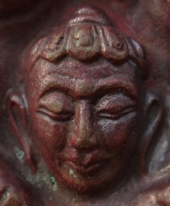 เหรียญหล่อโบราณ พระอุปคุตใบบัว ครูบากฤษดา วัดสันพระเจ้าแดง ปี 45 หายาก เคาะเดียว