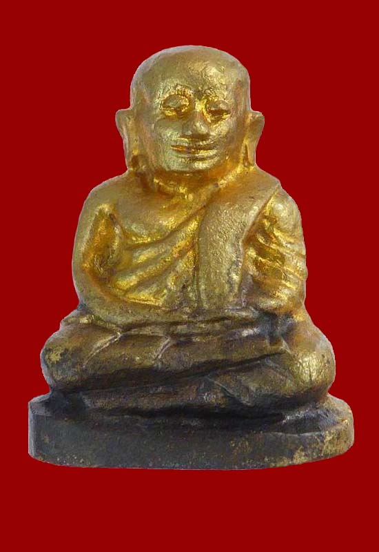 " ช้างคู่ " รูปเหมือนหลวงพ่อเงิน วัดบางคลาน พิมพ์ใหญ่ สวยๆ พร้อมกล่อง 