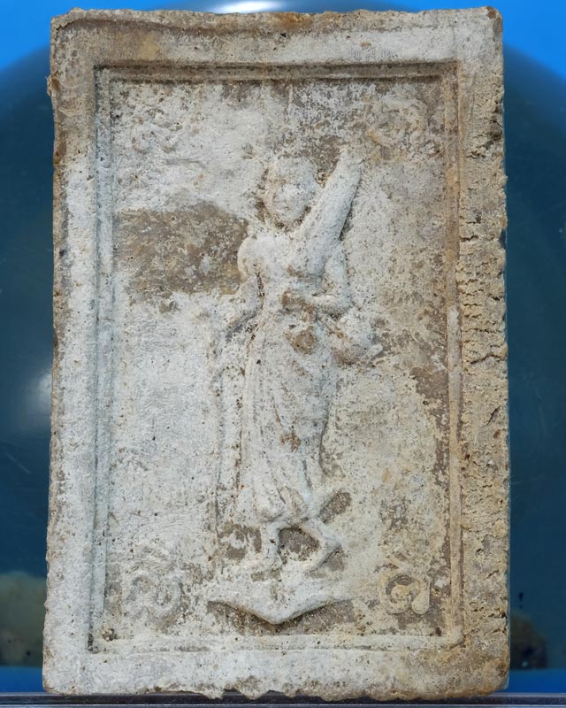 พระสมเด็จหลังสิวลี หลวงพ่อกวย วัดโฆสิตาราม ชัยนาท พิมพ์ใหญ่(เอวใหญ่) เนื้อผงนํ้ามัน ปี2515 / wa48