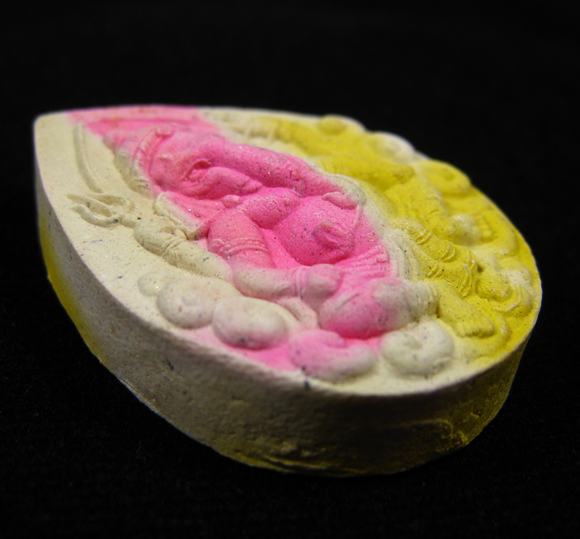 พระพิฆเณศวร์ เนื้อผงเบญจรงค์ หลวงปู่หมุนปลุกเสก ออกวัดซับลำใย จ.ลพบุรี ปี 2543 (23)