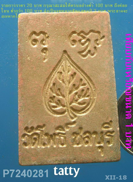 สมเด็จปรกโพธิ์ วัดโพธิ์ ชลบุรี