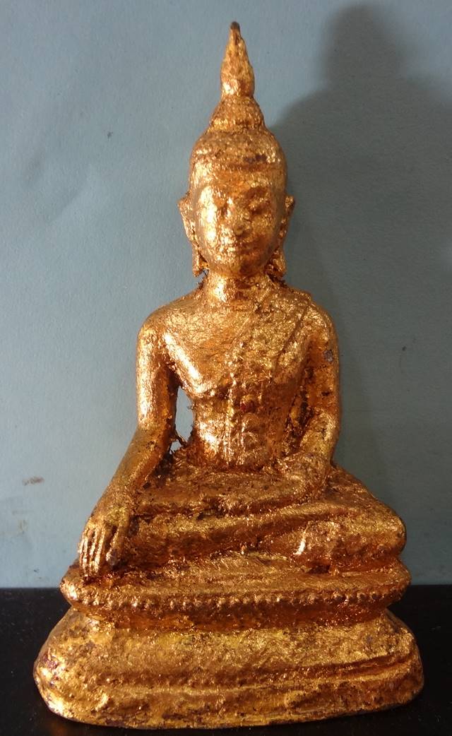 พระบูชารัตนเนื้อตะกั่วหน้าตัก2.5 นิ้วสูง5 นิ้ว