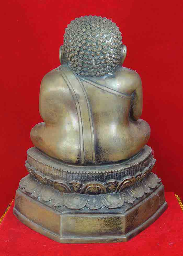 พระสังกัจจายน์…พระโชคลาภ ขนาด 5 นิ้ว เนื้อทองเหลืองผิวเก่า